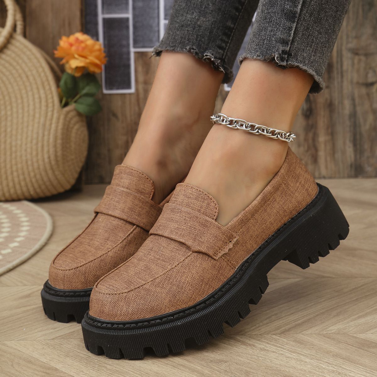 LOUISE™ | Mocassins plateforme rétro
