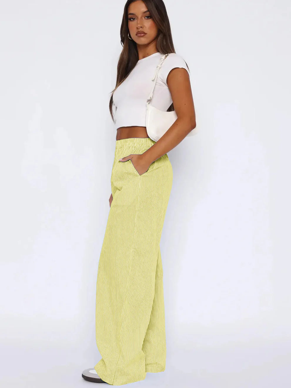 ABIGAIL™ | Pantalon rayé à poches