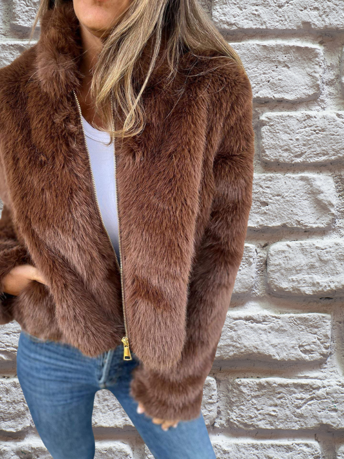 Venicia™ - Veste en Fourrure Luxueuse
