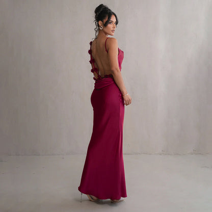 IRIS™ | Robe dos nu motif floral