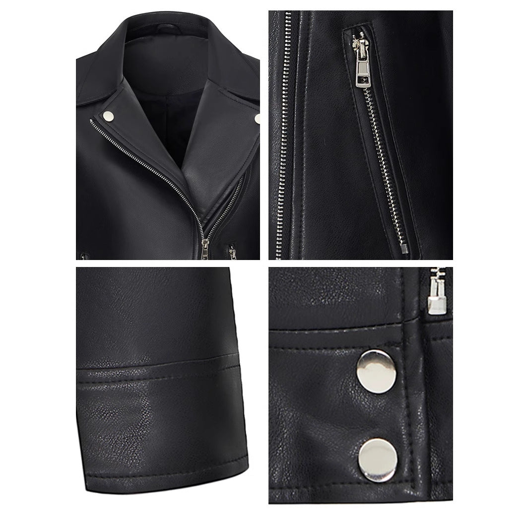 LÉNA™ | Veste en cuir courte