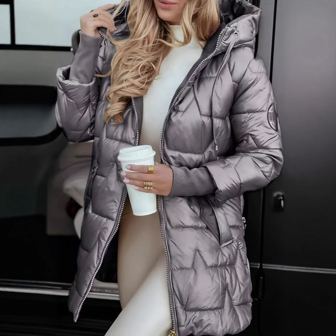 ELINE™ | Veste matelassée capuche