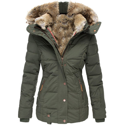 ALIX™ | Manteau slim à col fourrure