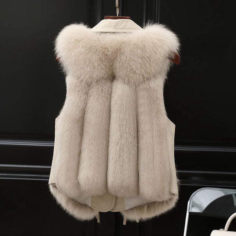 LÉA™ | Gilet court en fourrure artificielle