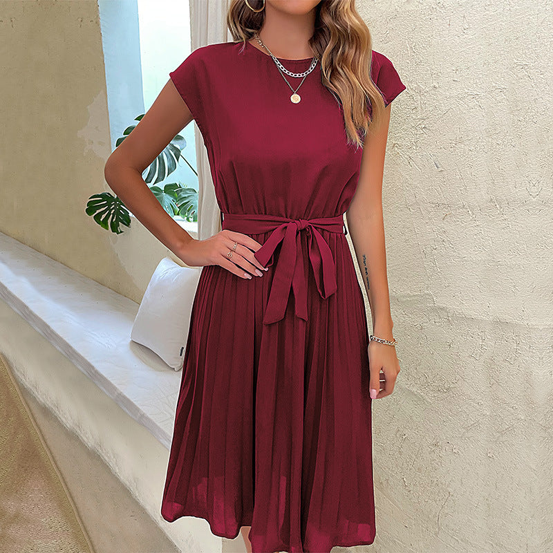 JOSÉPHINE | Robe plissée ceinturée