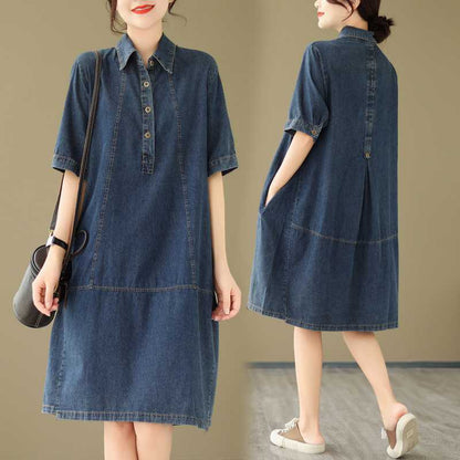 JULIETTE™ | Robe unie en denim