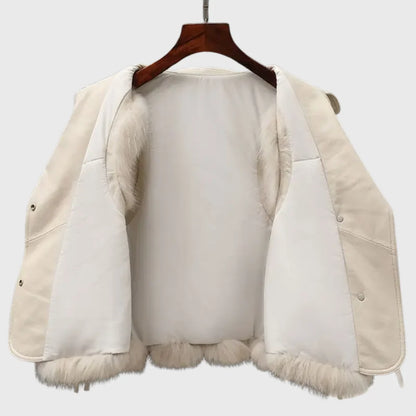 LÉA™ | Gilet court en fourrure artificielle