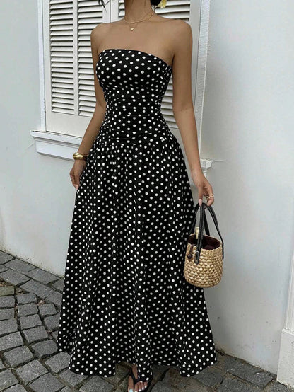 MARION™ | Robe à pois off-shoulder