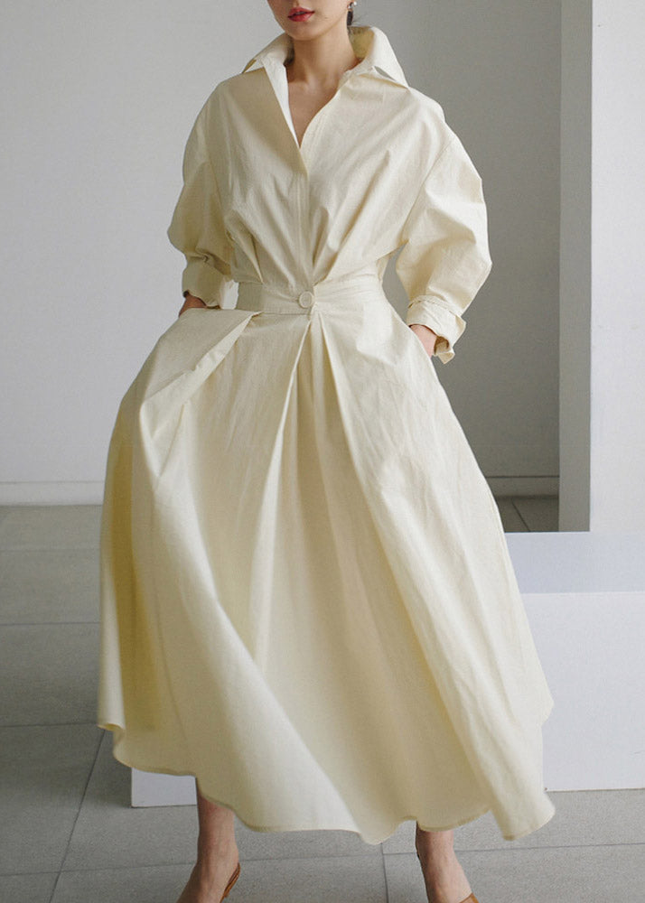 IRIS™ | Robe fluide à manches longues et taille élastique