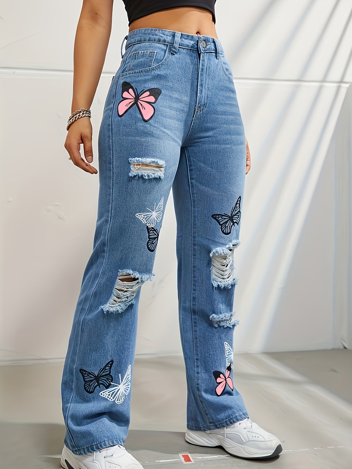 VANESSA™ | Jean papillon déchiré