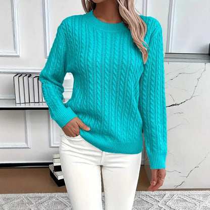 LIVIA™ | Pull torsadé col rond
