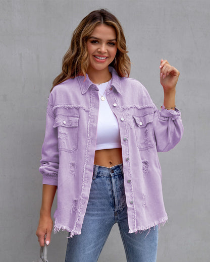 LOLA™ | Veste-chemise déchirée