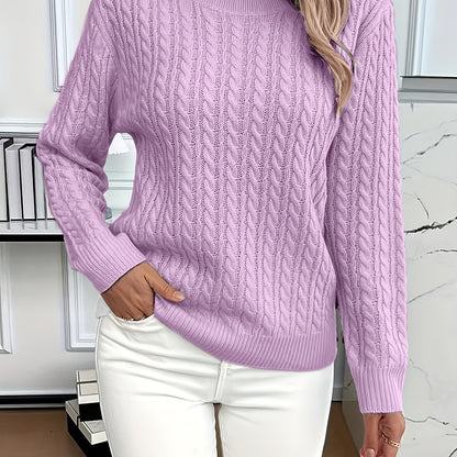 LIVIA™ | Pull torsadé col rond