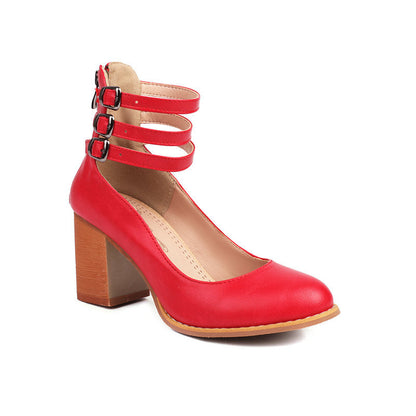 MARGAUX™ | Mary Jane vintage à talon bloc