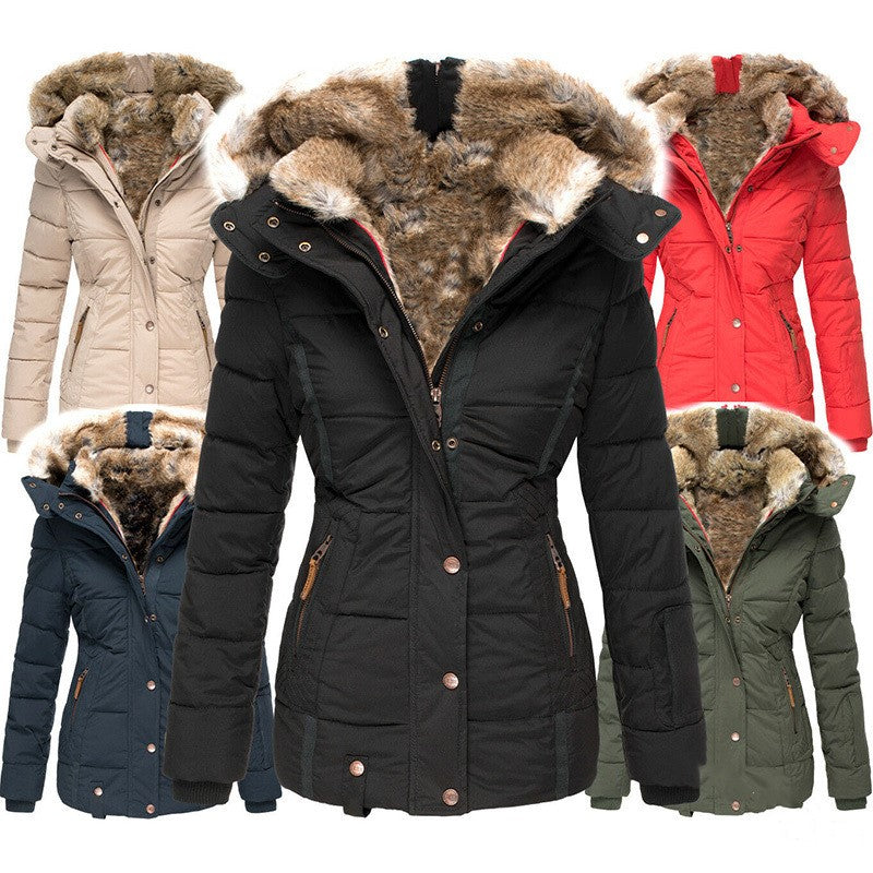 ALIX™ | Manteau slim à col fourrure