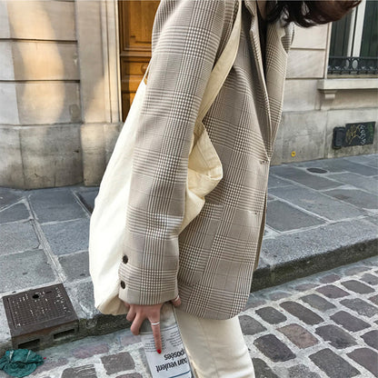 CLARA™ | Blazer à carreaux rétro