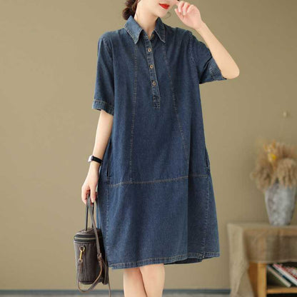 JULIETTE™ | Robe unie en denim