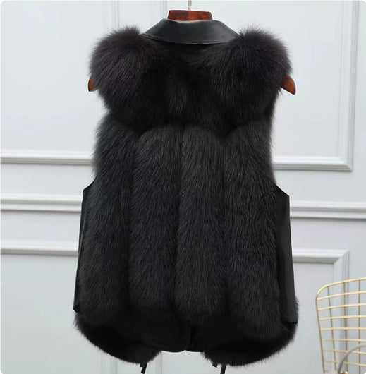 LÉA™ | Gilet court en fourrure artificielle