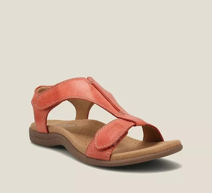 LILOU™ | Sandales à semelle compensée et larges sangles scratch