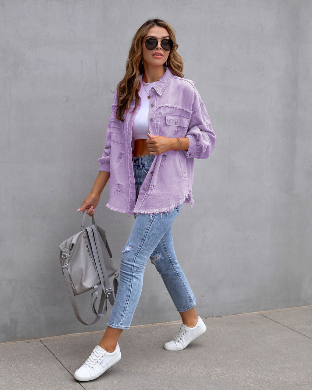LOLA™ | Veste-chemise déchirée