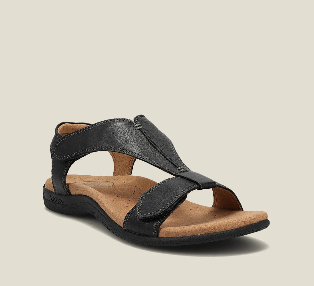 LILOU™ | Sandales à semelle compensée et larges sangles scratch