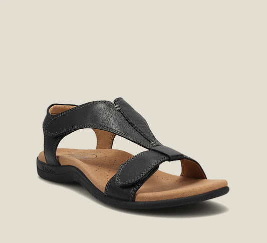 LILOU™ | Sandales à semelle compensée et larges sangles scratch