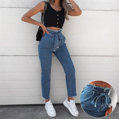 MARLENE™ | Jean taille haute coupe crayon