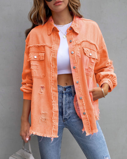 LOLA™ | Veste-chemise déchirée