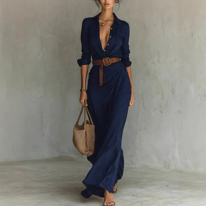 Robe Maxi en Suédine Chic