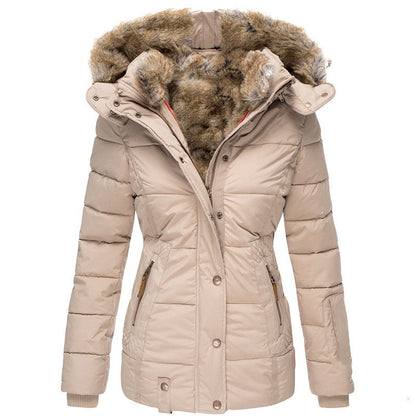 ALIX™ | Manteau slim à col fourrure