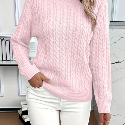 LIVIA™ | Pull torsadé col rond