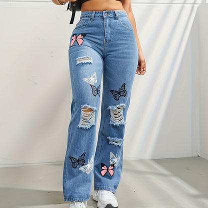 VANESSA™ | Jean papillon déchiré