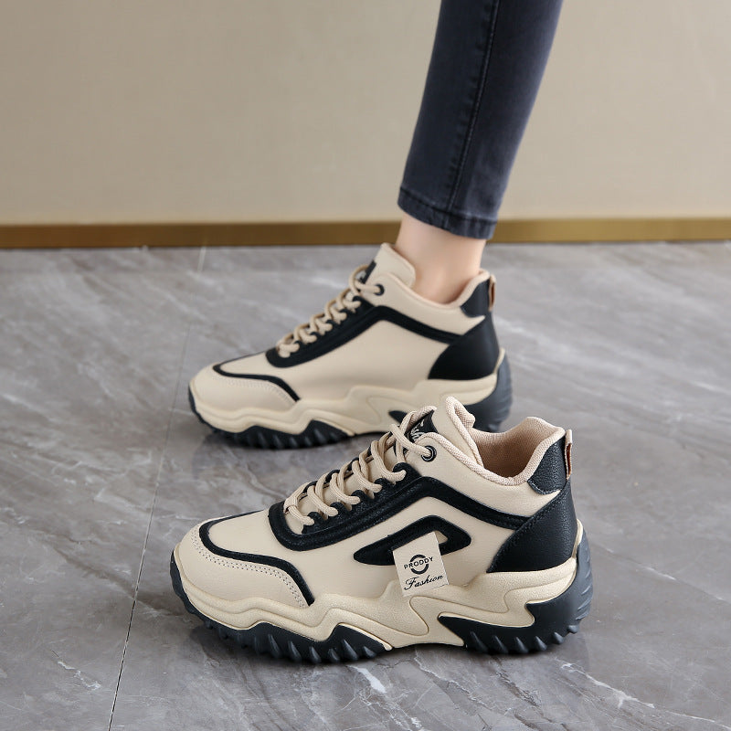 LÉNA™ | Baskets dad shoes montantes