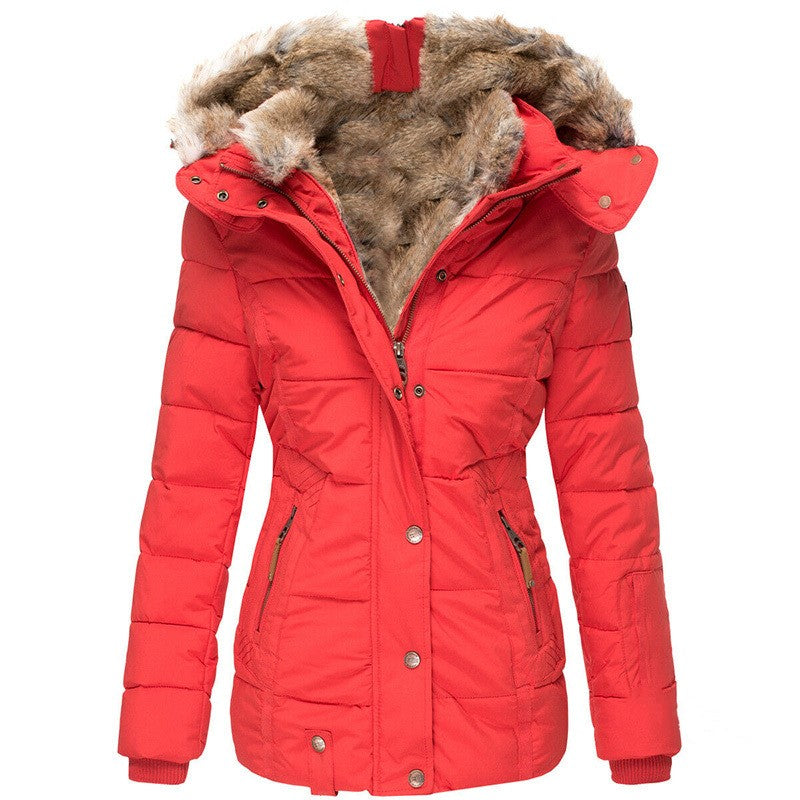 ALIX™ | Manteau slim à col fourrure