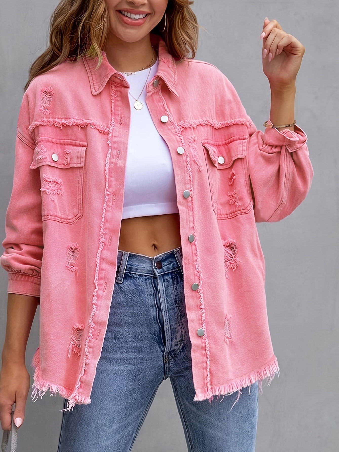 LOLA™ | Veste-chemise déchirée