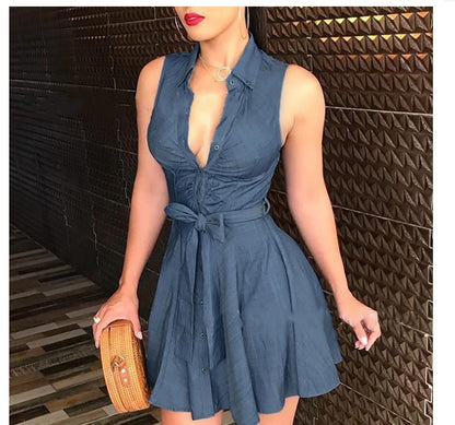 LOU™ | Robe-chemise en jean