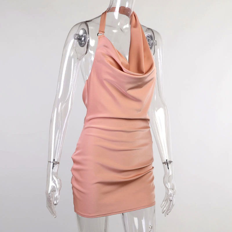 ELISE™ | Robe satinée dos nu