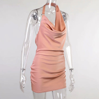 ELISE™ | Robe satinée dos nu