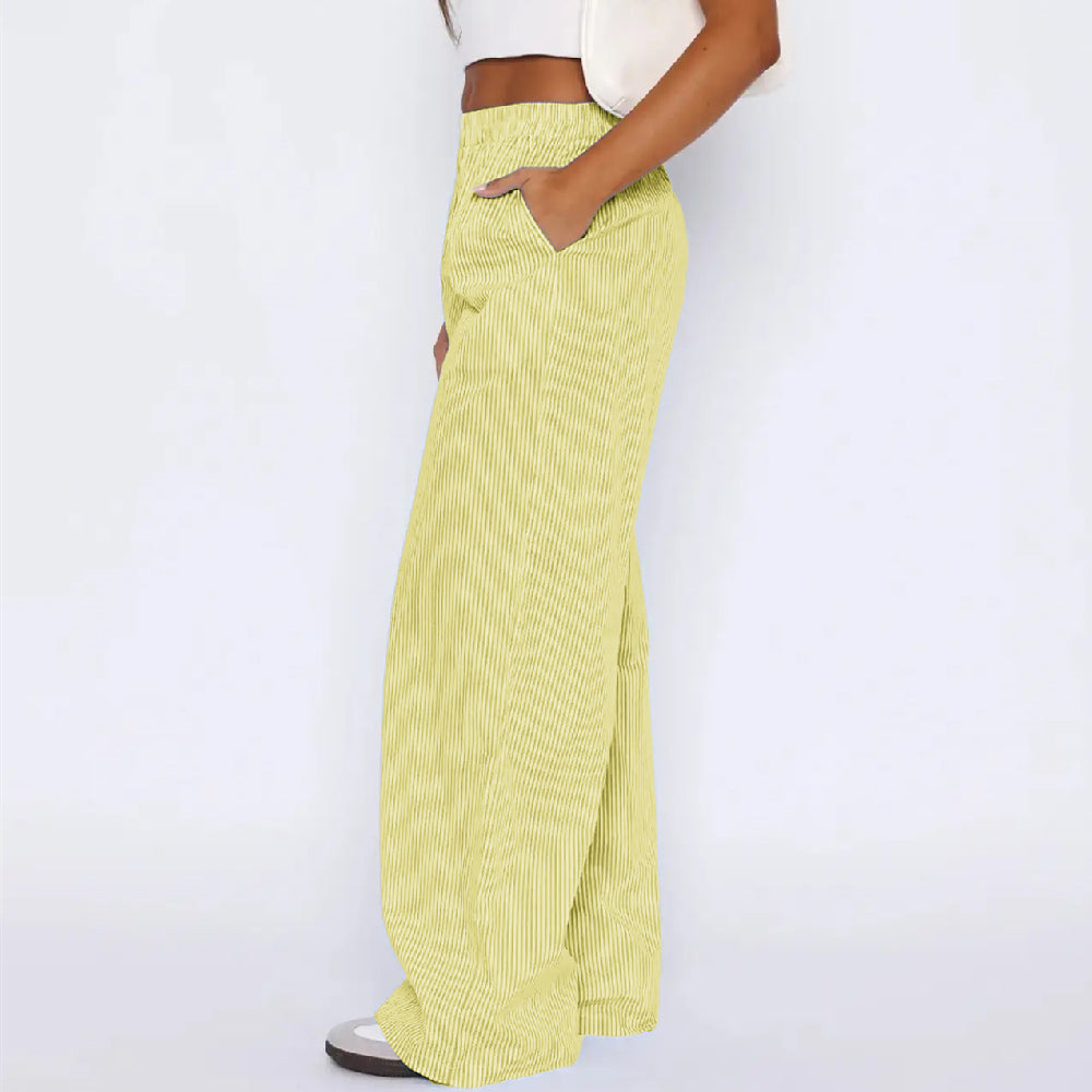 ABIGAIL™ | Pantalon rayé à poches