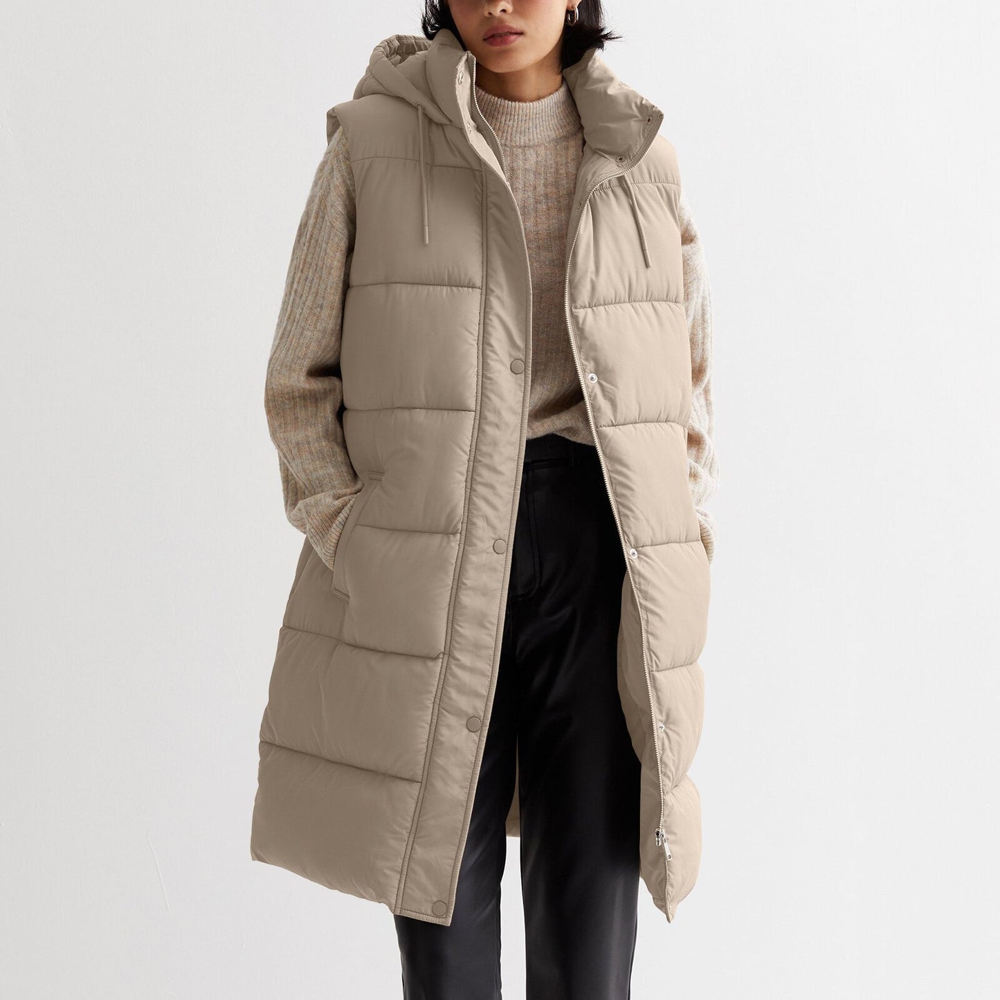 SELMA™ | Gilet long à capuche