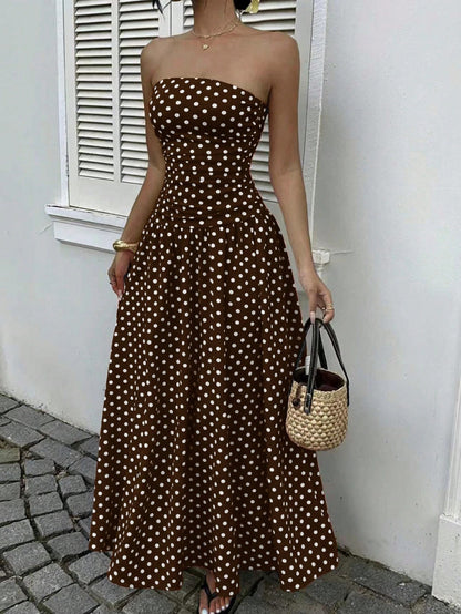 MARION™ | Robe à pois off-shoulder