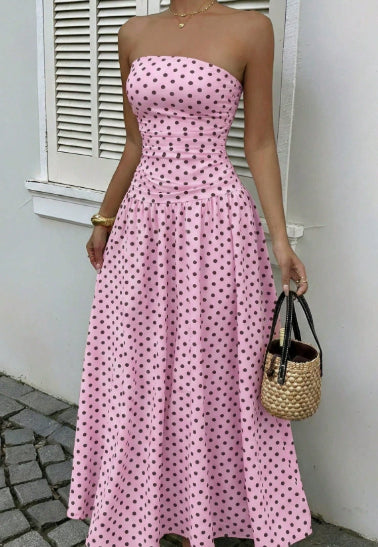 MARION™ | Robe à pois off-shoulder