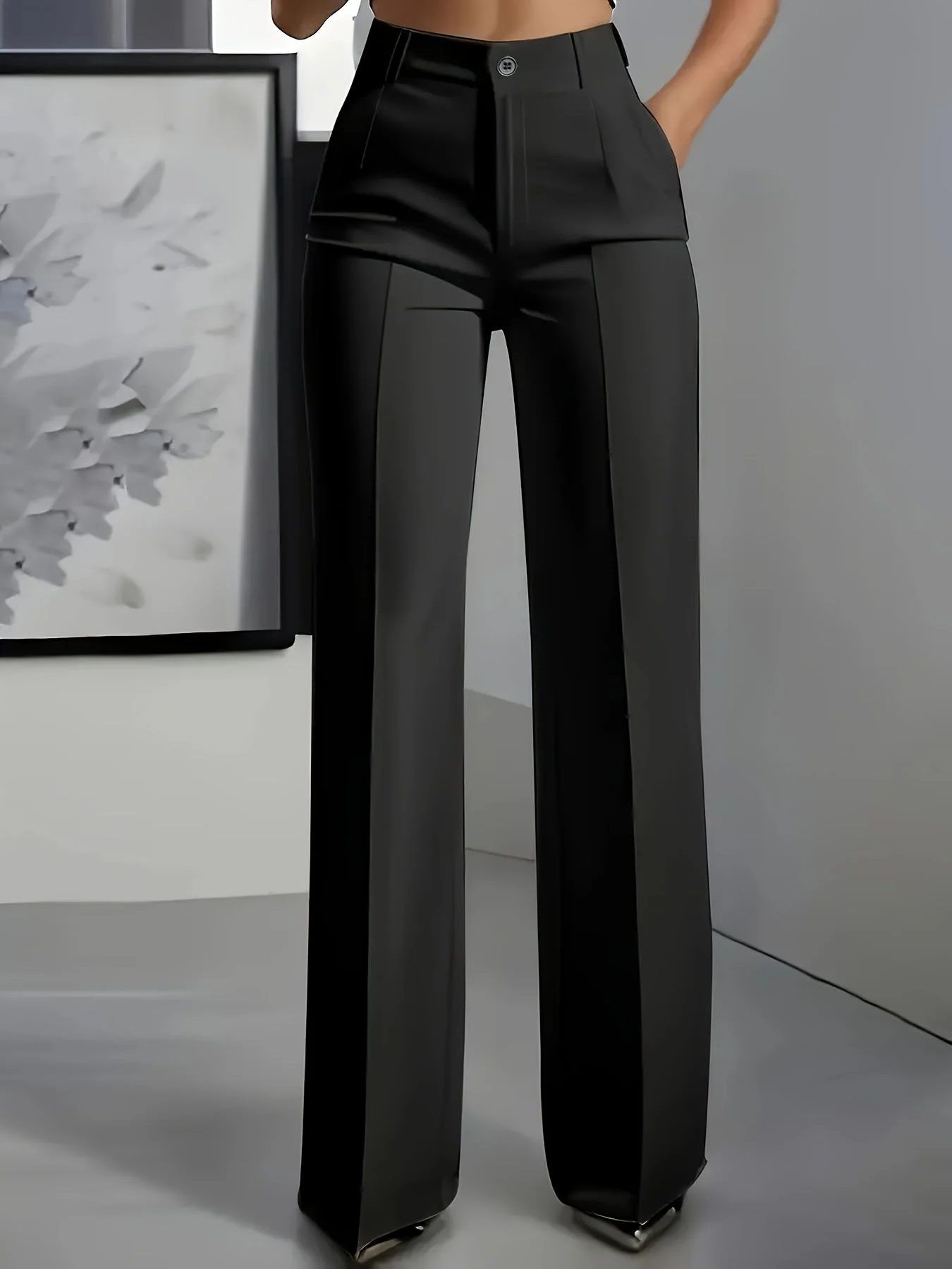 Pantalon Taille Haute Élégant LUXIA