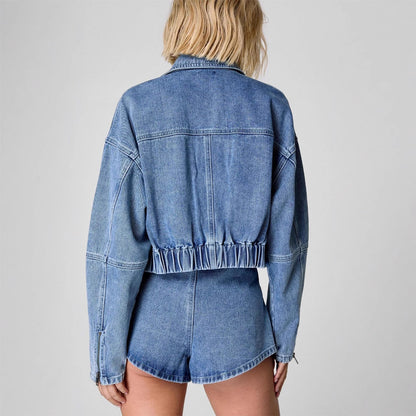 CHLOÉ™ | Ensemble denim taille haute