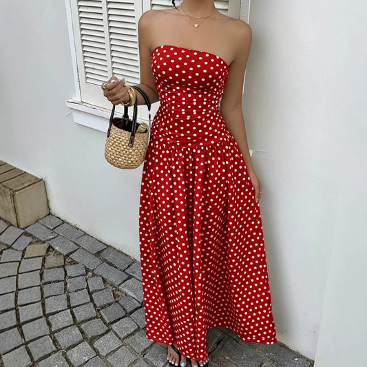 MARION™ | Robe à pois off-shoulder