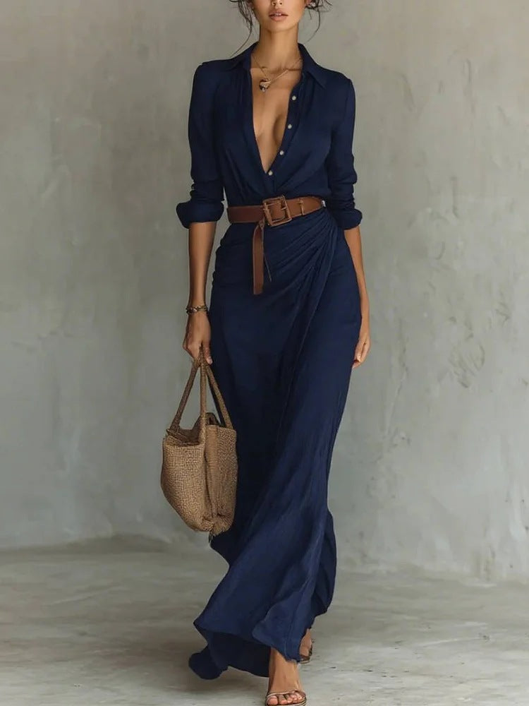 Robe Maxi en Suédine Chic