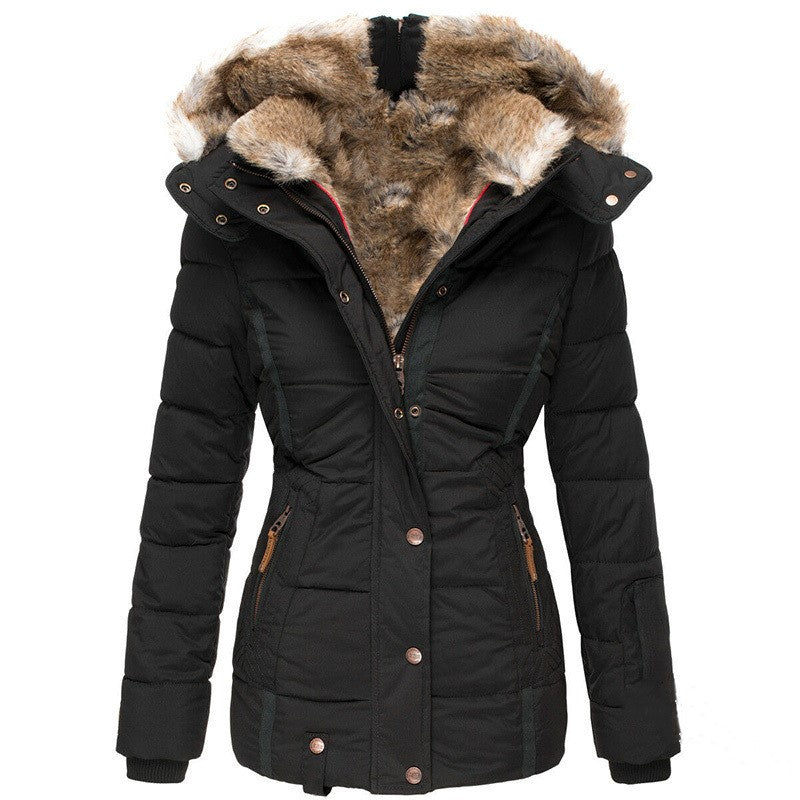 ALIX™ | Manteau slim à col fourrure