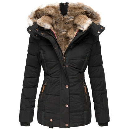 ALIX™ | Manteau slim à col fourrure