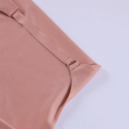 ELISE™ | Robe satinée dos nu