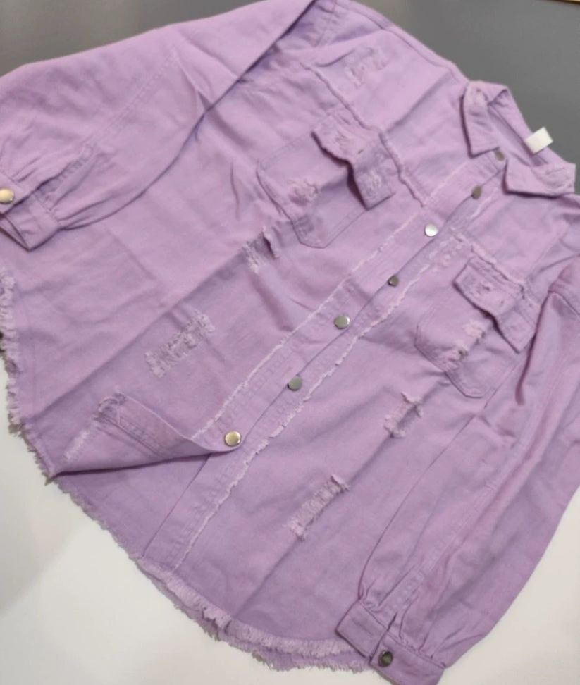 LOLA™ | Veste-chemise déchirée